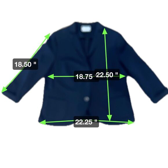 Akris Punto Skirt Suit Set in Navy Blue - Women's size 14 - Picture 9 of 12